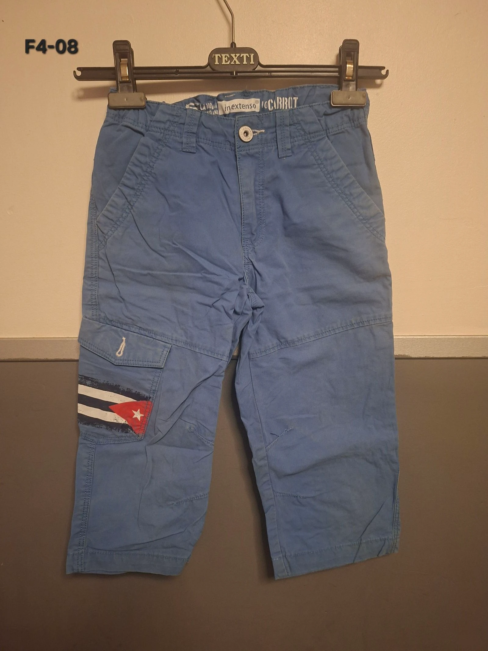🌷F4-08🌷Pantalon 3/4 cargo garçon IN EXTENSO – Taille 10 ans (131-143 cm) – Style tendance & pratique🌷
